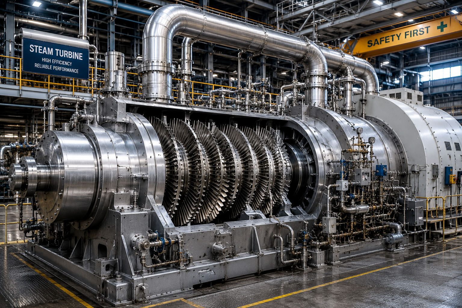 Industrial Steam Gas Turbine Rotor Assembly